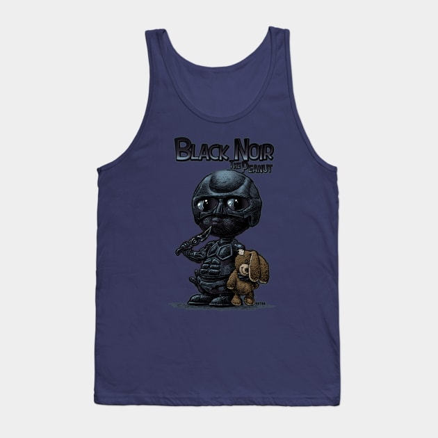 Black Noir The Peanut Tank Top by KKTEE